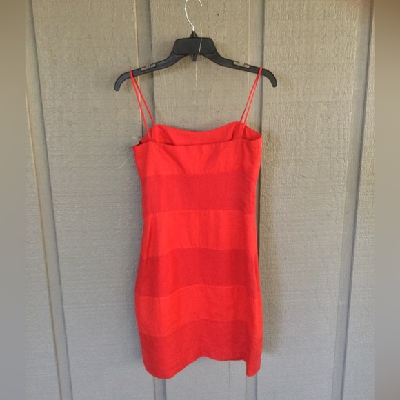 Geary Roark Linen Mini Dress Size 6 Colorblock Sleeveless Women Preppy - Picture 4 of 15